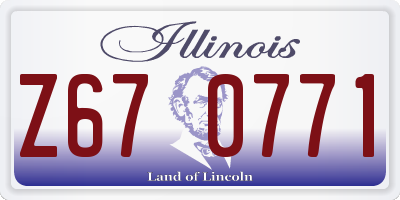 IL license plate Z670771