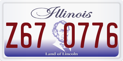 IL license plate Z670776