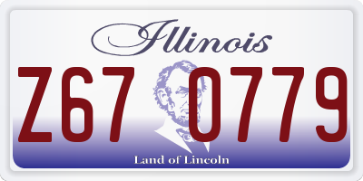 IL license plate Z670779