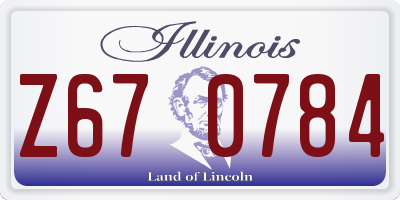 IL license plate Z670784