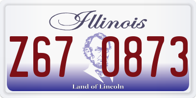 IL license plate Z670873