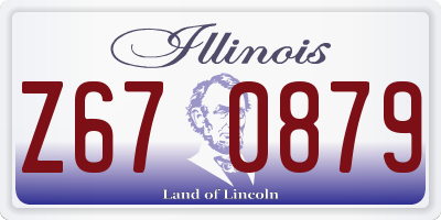 IL license plate Z670879