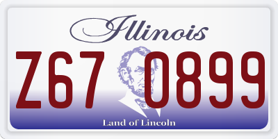 IL license plate Z670899