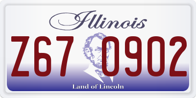 IL license plate Z670902