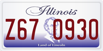 IL license plate Z670930
