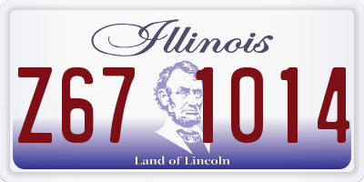IL license plate Z671014