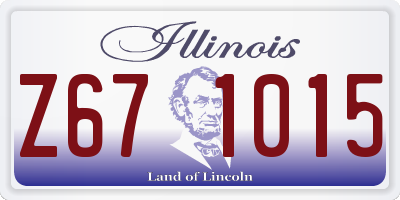 IL license plate Z671015
