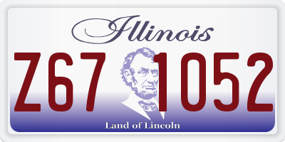 IL license plate Z671052