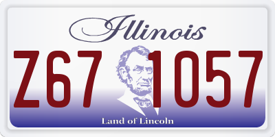IL license plate Z671057