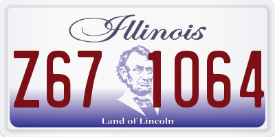 IL license plate Z671064