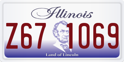 IL license plate Z671069