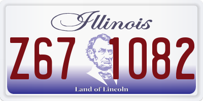 IL license plate Z671082