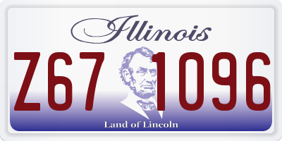 IL license plate Z671096