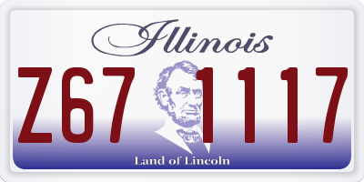 IL license plate Z671117