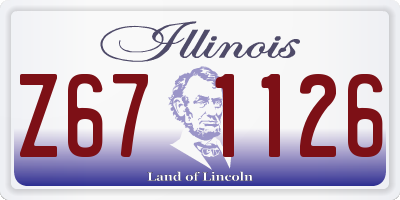 IL license plate Z671126