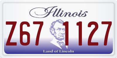 IL license plate Z671127