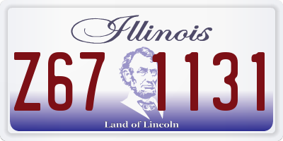 IL license plate Z671131