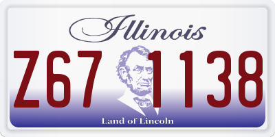IL license plate Z671138