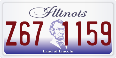 IL license plate Z671159