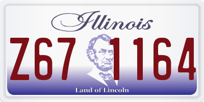 IL license plate Z671164