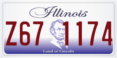 IL license plate Z671174