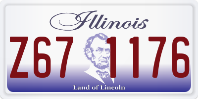 IL license plate Z671176