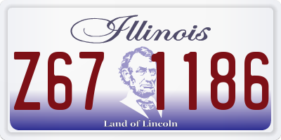 IL license plate Z671186
