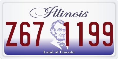 IL license plate Z671199