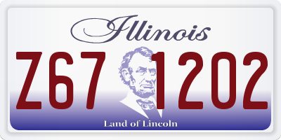 IL license plate Z671202