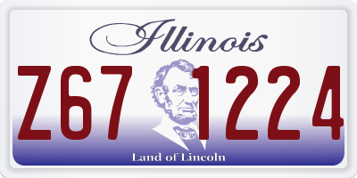 IL license plate Z671224