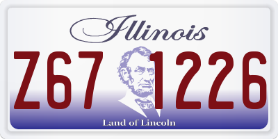 IL license plate Z671226