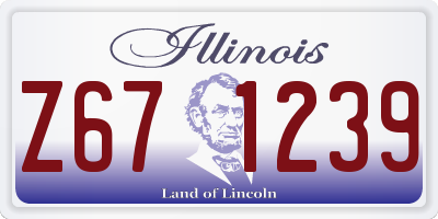 IL license plate Z671239