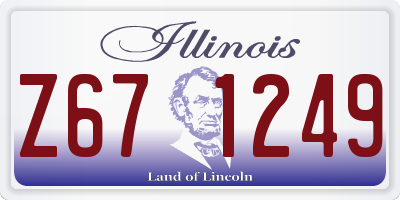 IL license plate Z671249