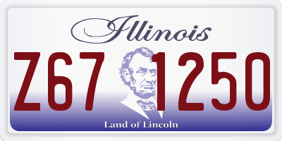 IL license plate Z671250
