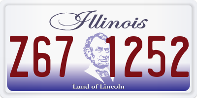 IL license plate Z671252