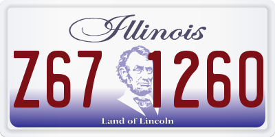 IL license plate Z671260