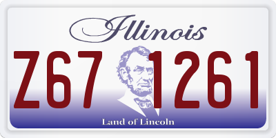 IL license plate Z671261
