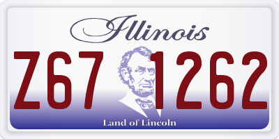 IL license plate Z671262