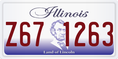 IL license plate Z671263