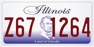 IL license plate Z671264