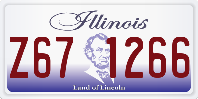 IL license plate Z671266