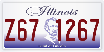 IL license plate Z671267