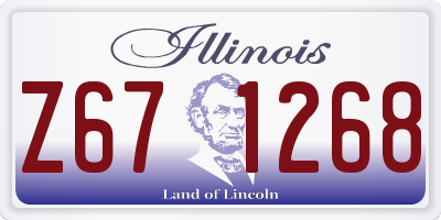 IL license plate Z671268