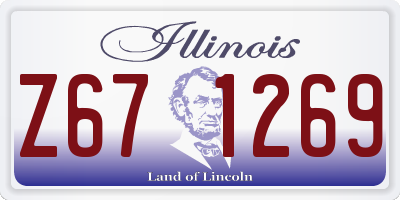 IL license plate Z671269
