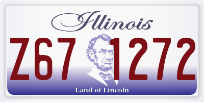IL license plate Z671272