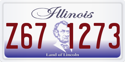 IL license plate Z671273