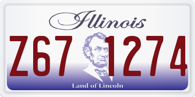 IL license plate Z671274
