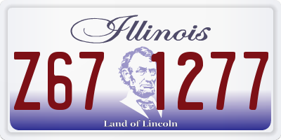 IL license plate Z671277