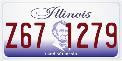 IL license plate Z671279