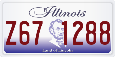 IL license plate Z671288